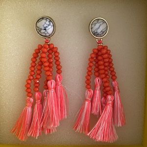 Baublebar tassel beaded earrings